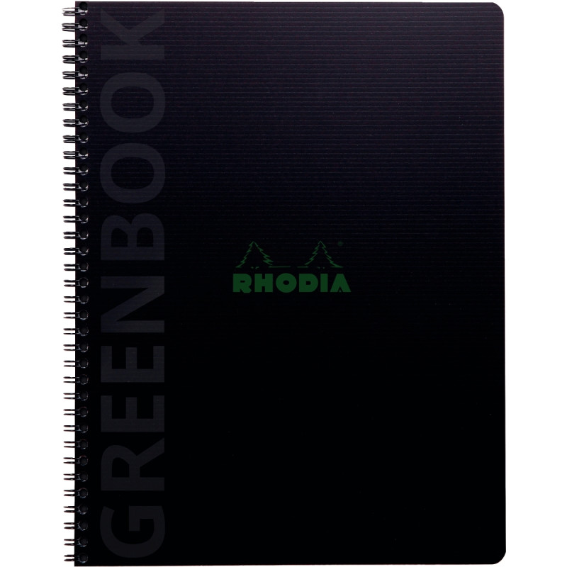 Cahier GREENBOOK couverture polypropylène, 160 pages perforées, format