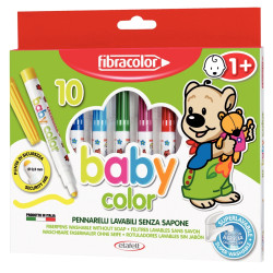 Boîte de 10 feutres Baby Color assortis