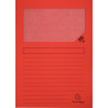 Paquet de 100 pochettes coin papier FOREVER 130g, rouge