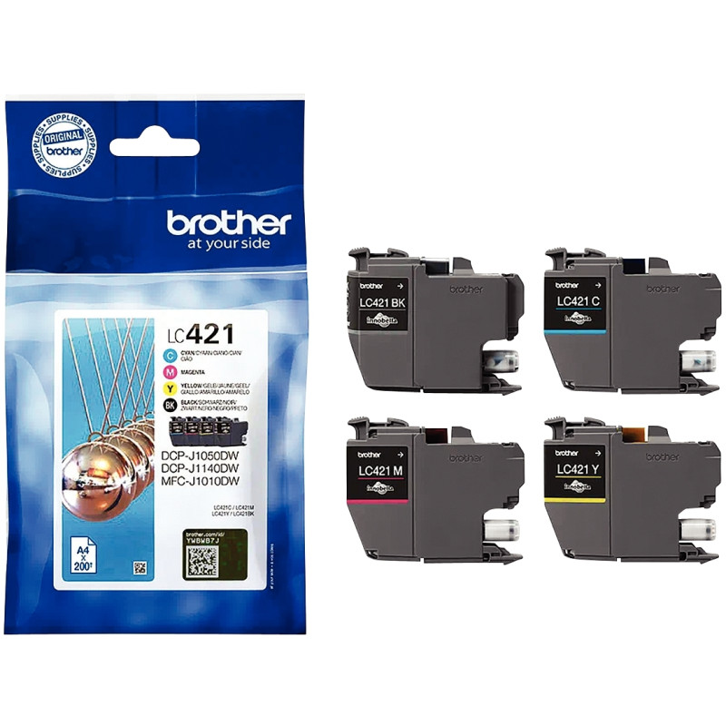 Brother BOULE cartouche jet d'encre noire, cyan, magenta et jaune auth