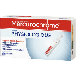 Boite de 30 doses de sérum physiologique