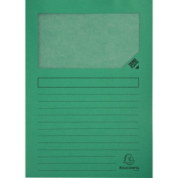 Paquet de 100 pochettes coin papier FOREVER 130g, vert