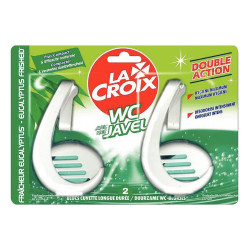 Blister 2 blocs cuvette WC javel eucalyptus