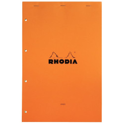 Bloc de bureau RHODIA 80 feuilles perforées, format A4+, ligné 7 mm, p