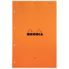 Bloc de bureau RHODIA 80 feuilles perforées, format A4+, ligné 7 mm, p