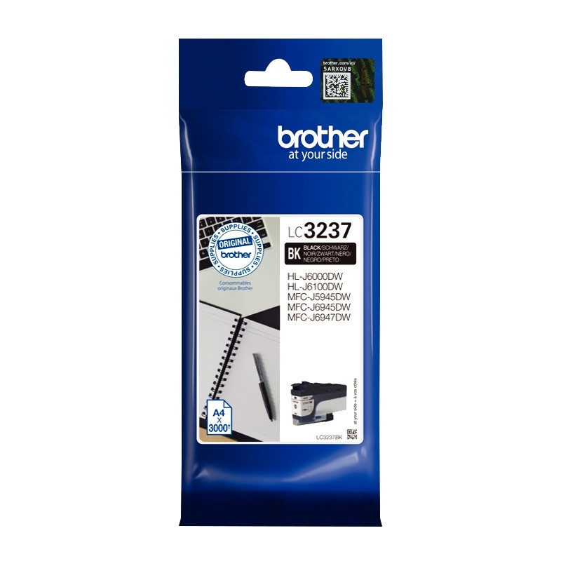 Brother LC3237BK cartouche jet d'encre noire haute capacité authentiqu