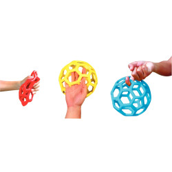 Jeu de 6 balles grappe diamètre 12cm assortis