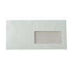 Boite de 500 enveloppes blanches 110x220mm 90g bande siliconnée fenêtr