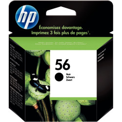 HP 56 cartouche d'encre noire authentique (C6656AE)