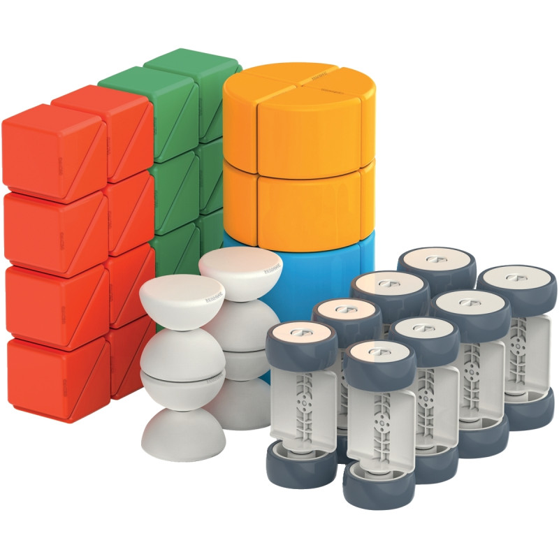 Lot de 80 cubes et roues magnétiques MAGICUBE