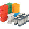 Lot de 80 cubes et roues magnétiques MAGICUBE
