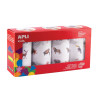 Pack de 4 rouleaux maxi gommettes animaux adhésifs permanents