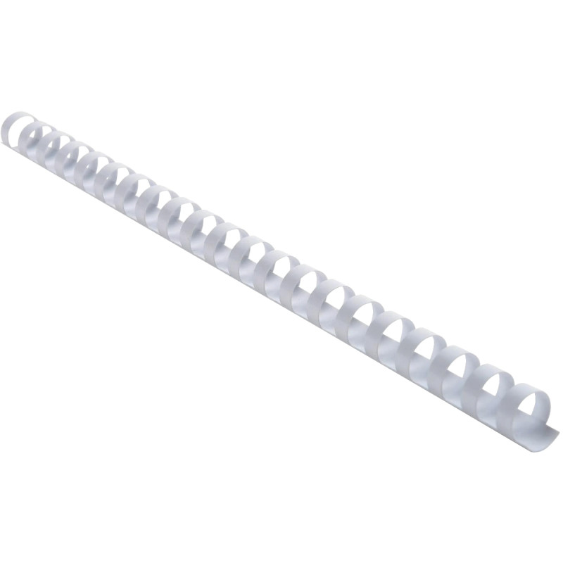 Boîte de 25 reliures plastiques couleur Ø 16mm blanc