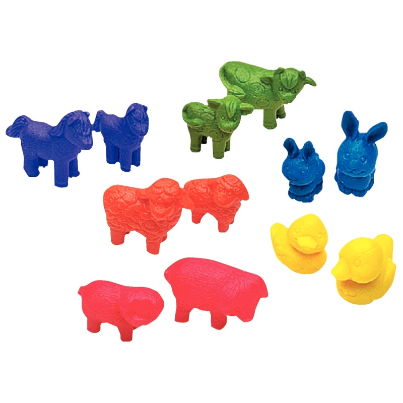 Baril de 144 animaux de la ferme à trier assortis