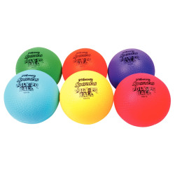 Lot de 6 Ballons tous Sports grainés diamètre 21cm