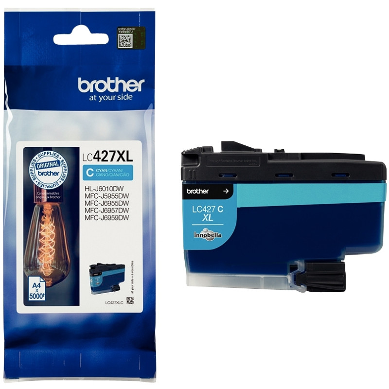 Brother AMPOULE cartouche jet d'encre cyan haute capacité authentique
