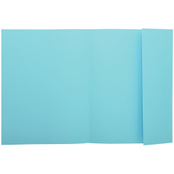 Paquet de 100 chemises 1 rabat SUPER 160g, format 24x32 cm, bleu clair