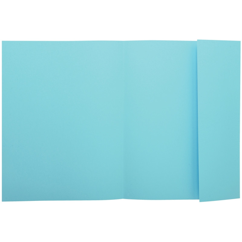Paquet de 100 chemises 1 rabat SUPER 160g, format 24x32 cm, bleu clair