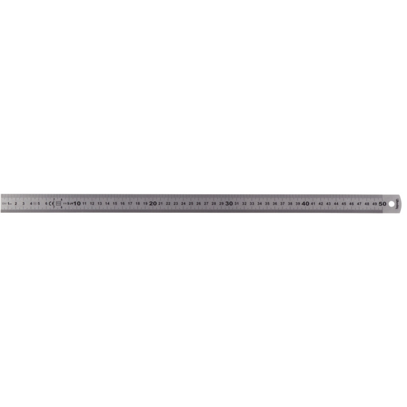 Réglet en inox semi rigide gradué 50 cm