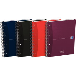 Cahier à reliure intégrale EUROPEAN BOOK format A4+, quadrillé 5x5, 24