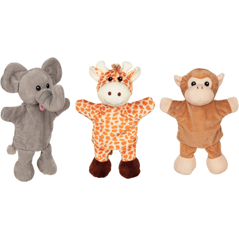 Lot de 6 marionnettes animaux à pattes