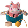 Jeanne le chaton et son panier LILLIPUTIENS