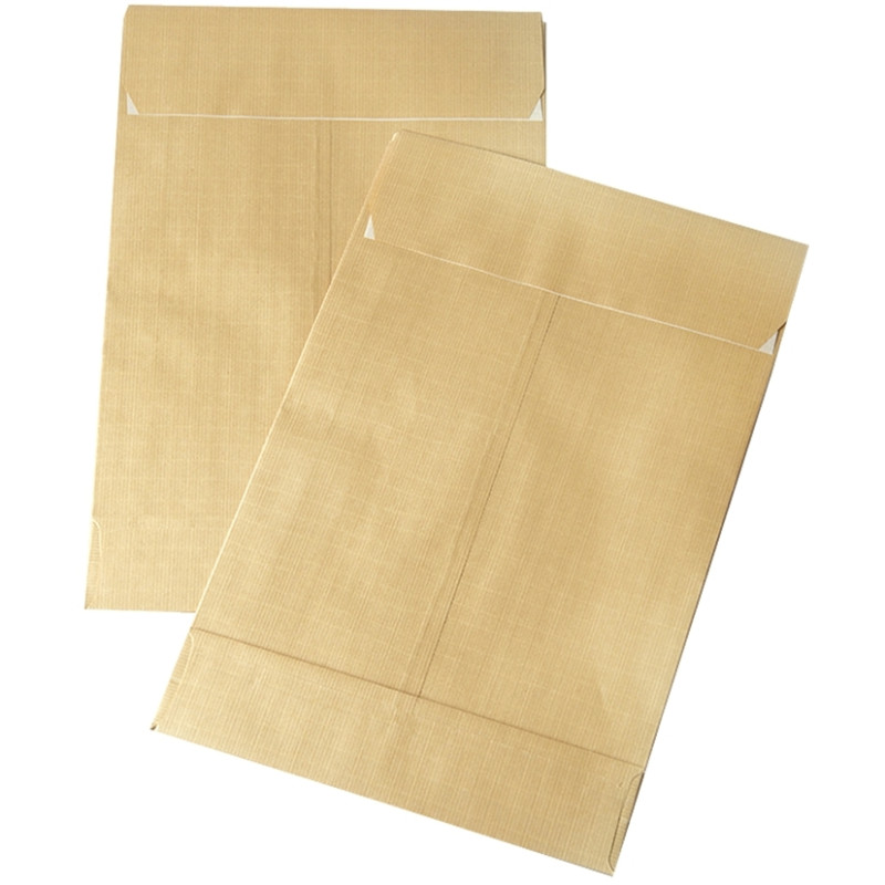 Paquet de 50 pochettes kraft armé 280x375mm soufflet 70mm bande silico