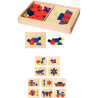 Coffret de 120 mosaïque en bois