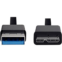 Cordon USB 3.2 type A vers micro USB B 2m noir