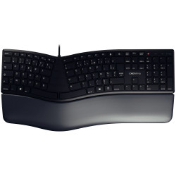 Clavier filaire ergonomique Cherry noir