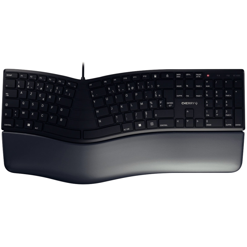 Clavier filaire ergonomique Cherry noir