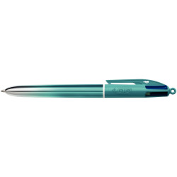 Stylo 4 couleurs Smooth bleu vert