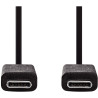 Cordon USB 3.2 type C vers type C 1m noir