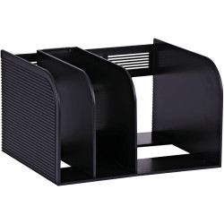 Porte-catalogue OPTIMO 3 compartiments noir