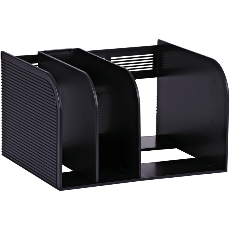 Porte-catalogue OPTIMO 3 compartiments noir