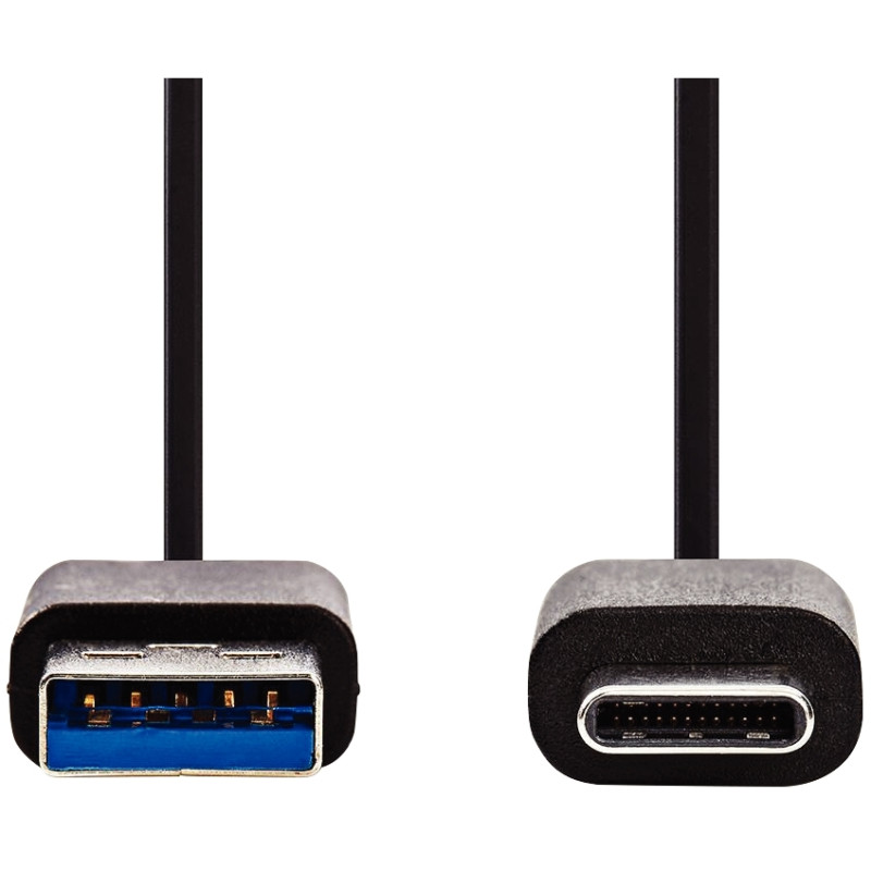 Cordon USB 3.2 type A vers type C 1m noir