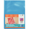Paquet de 10 pochettes coin en PVC lisse 15/100ème, bleu