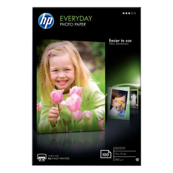 Paquet de 100 feuilles de papier photo glacé marque HP CR757A format A