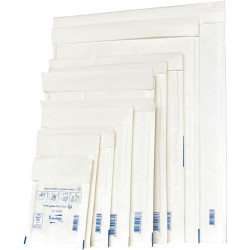 Paquet de 10 pochettes blanches bulles d'air 120x210mm