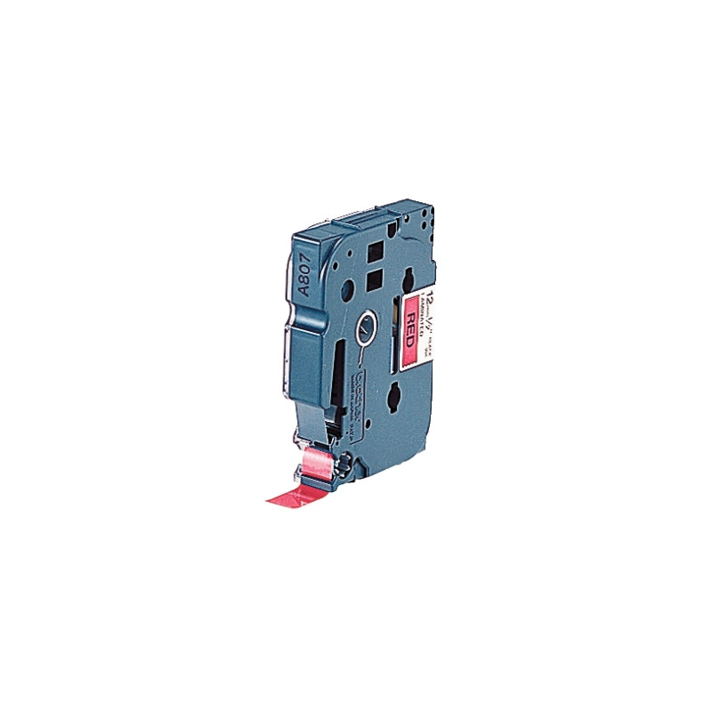Recharge de ruban BROTHER TZE noir et rouge 12 mm