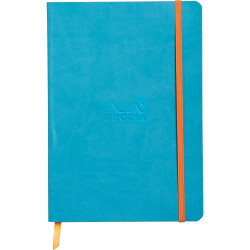 Carnet 160 pages RHODIARAMA format A5, 5x5, couverture souple en simil