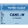 Pochette de 12 feuilles de papier calque 24x32cm 70g