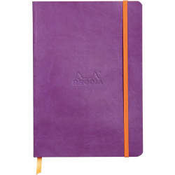 Carnet 160 pages RHODIARAMA format A5, 5x5, couverture souple en simil