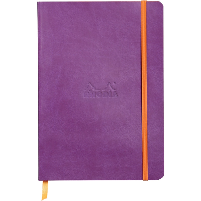 Carnet 160 pages RHODIARAMA format A5, 5x5, couverture souple en simil