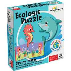 Boite de 12 puzzles duo, préserver l'eau