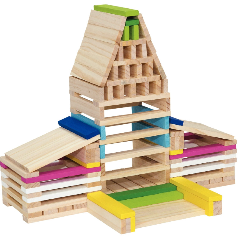 Baril de 250 planchettes en bois assorties
