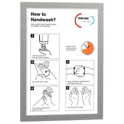 Sachet de 2 cadres d'affichage A4 adhésif repositionnable avec contour