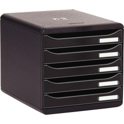 Module 5 tiroirs BIGBOX+ noir