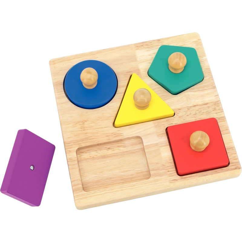 Encastrement maxi boutons en bois formes géométriques