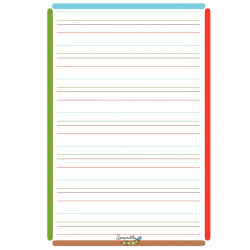 Cahier DYS format A4, 48 pages interligne 5 mm